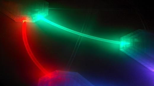 How to use an Arduino and Raspberry Pi to turn a fiber optic neural network into wall art 