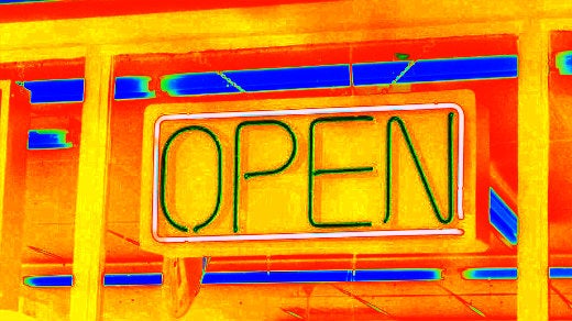 Open sign